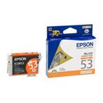 （まとめ買い）エプソン EPSON インクカートリッジ ICOR53 オレンジ 【×5セット】