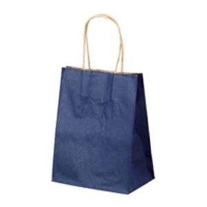 （まとめ買い）ベルベ 手提紙袋 小 紺25枚入 1216 【×4セット】