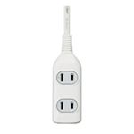 （まとめ買い）朝日電器 ELPA コード付タップ LPT-302NW 3個口／2m 【×7セット】