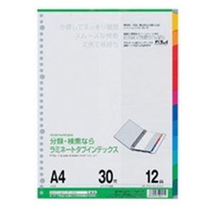 （まとめ買い）マルマン ラミネートタブインデックス LT4012 A4 【×10セット】