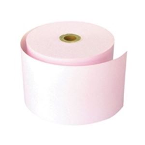 （まとめ買い）小林 レジ用サーマル紙 23-4001 58mm 桃 5巻 【×2セット】