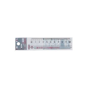 （まとめ買い）西敬 スモーク定規 RSR-10B 10cm 【×20セット】