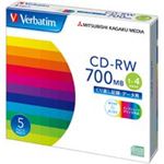 （まとめ買い）三菱化学メディア CD-RW ＜700MB＞ SW80QP5V1 5枚 【×6セット】