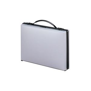（まとめ買い）LIHITLAB アタッシュバッグ A661-26 A4 銀 【×2セット】