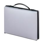 （まとめ買い）LIHITLAB アタッシュバッグ A661-26 A4 銀 【×2セット】