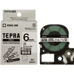 （まとめ買い）キングジム テプラ PROテープ強粘着 SS6KW 白に黒文字 6mm 【×5セット】