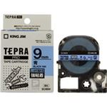 （まとめ買い）キングジム テプラ PROテープ強粘着 SC9BW 青に黒文字 9mm 【×5セット】