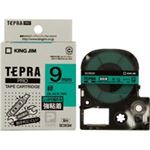 （まとめ買い）キングジム テプラ PROテープ強粘着 SC9GW 緑に黒文字 9mm 【×5セット】