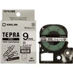（まとめ買い）キングジム テプラ PROテープ強粘着 SS9KW 白に黒文字 9mm 【×5セット】