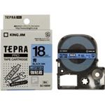 （まとめ買い）キングジム テプラ PROテープ強粘着 SC18BW 青に黒文字 18mm 【×3セット】