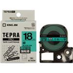 （まとめ買い）キングジム テプラ PROテープ強粘着 SC18GW 緑に黒文字 18mm 【×3セット】