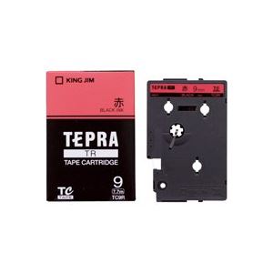 （まとめ買い）キングジム テプラTRテープ TC9R 赤に黒文字 9mm 【×3セット】