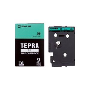 （まとめ買い）キングジム テプラTRテープ TC9G 緑に黒文字 9mm 【×3セット】