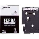 （まとめ買い）キングジム テプラTRテープ TC9S 白に黒文字 9mm 【×3セット】