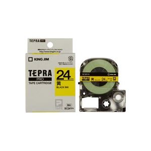 （まとめ買い）キングジム テプラPROテープ SC24Y 黄に黒文字 24mm 【×3セット】