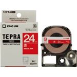 （まとめ買い）キングジム テプラPROテープ SD24R 赤に白文字 24mm 【×3セット】