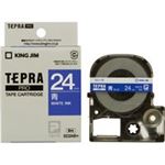 （まとめ買い）キングジム テプラPROテープ SD24B 青に白文字 24mm 【×3セット】