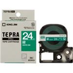 （まとめ買い）キングジム テプラPROテープ SD24G 緑に白文字 24mm 【×3セット】