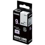 （まとめ買い）カシオ CASIO 透明テープ XR-9X 透明に黒文字 9mm 【×5セット】