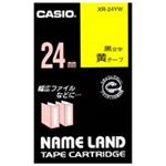 （まとめ買い）カシオ CASIO ラベルテープ XR-24YW 黄に黒文字 24mm 【×3セット】