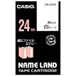 （まとめ買い）カシオ CASIO ラベルテープ XR-24WE 白に黒文字 24mm 【×3セット】