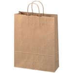 （まとめ買い）ジョインテックス 手提袋 丸紐 茶 大 50枚 B289J-B 【×4セット】