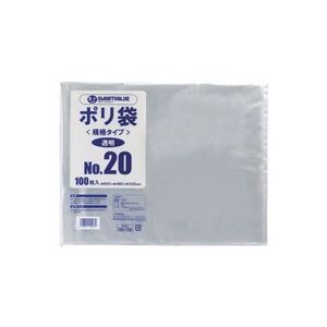 （まとめ買い）ジョインテックス ポリ袋 20号 100枚 B320J 【×4セット】
