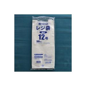 （まとめ買い）ジョインテックス レジ袋 No.12 100枚 B412J 【×30セット】