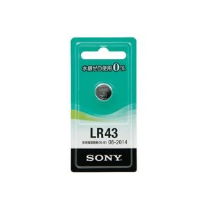 （まとめ買い）SONY ソニー アルカリボタン電池 LR43-ECO 【×20セット】