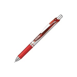 （まとめ買い）ぺんてる エナージェル 0.5mm BLN75Z-B シルバー／赤 【×20セット】