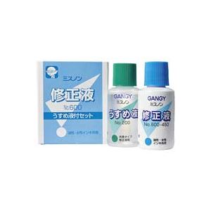 （まとめ買い）カズキ 修正液ミスノン NO.600 うすめ液付 【×10セット】