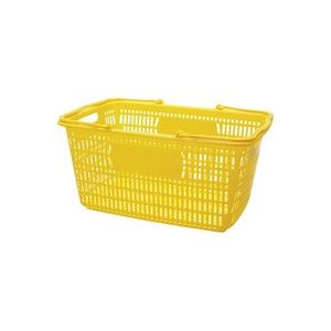 （まとめ買い）ジョインテックス ショップかご 30L黄 B264J-YE 【×20セット】