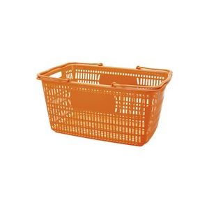 （まとめ買い）ジョインテックス ショップかご 30L橙 B264J-OR 【×20セット】