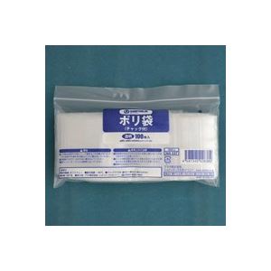 （まとめ買い）ジョインテックス ポリ袋チャック付 85×60 100枚 B581J 【×50セット】