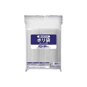 （まとめ買い）ジョインテックス ポリ袋チャック付 280×200 100枚 B588J 【×10セット】