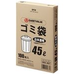 （まとめ買い）ジョインテックス ゴミ袋 LDD 白半透明 45L 100枚 N115J-45 【×3セット】