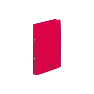 （まとめ買い）LIHITLAB ツイストリングファイルA4S F5005-3 赤 【×10セット】