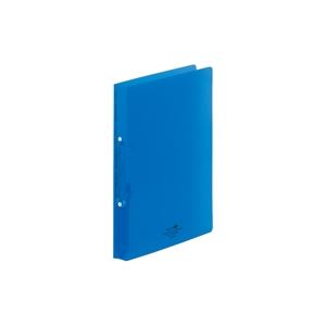 （まとめ買い）LIHITLAB ツイストリングファイルA4S F5005-8 青 【×10セット】
