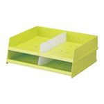 （まとめ買い）LIHITLAB フリーサイズレタートレー A-7312-6 黄緑 【×3セット】