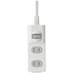 （まとめ買い）朝日電器 ELPA 扉付きタップ3個口5m WBS-T3050B（W） 【×5セット】
