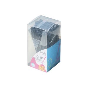 （まとめ買い）ソニック クリップ付ペンシル50本入 DA-488-D 黒 【×10セット】
