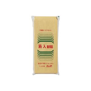 （まとめ買い）ツバメ工業 筋入封筒 長4 100枚 【×20セット】