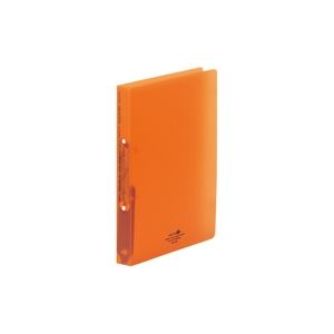 （まとめ買い）LIHITLAB ツイストリングファイルA4S F5005-4 橙 【×10セット】