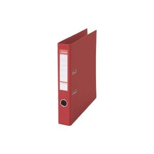 （まとめ買い）ESSELTE レバーアーチファイル 48073 A4S 赤 【×5セット】