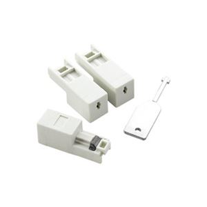（まとめ買い）エレコム ELECOM LANコネクタジャックプロテクタ3個ESL-LAN1 【×3セット】