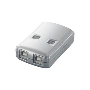 （まとめ買い）エレコム ELECOM USB2.0手動切替器 2切替 USS2-W2 【×5セット】