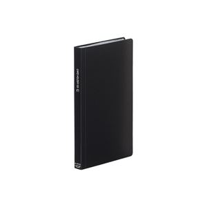 （まとめ買い）LIHITLAB カードホルダー タテ型 A4102-24 黒 【×10セット】