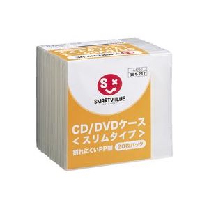 （まとめ買い）ジョインテックス CD／DVDケース スリムPP製20枚 A409J 【×6セット】