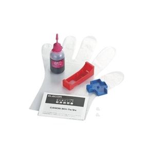 （まとめ買い）エレコム ELECOM 詰め替えインク マゼンタ THC-7M4N 【×5セット】