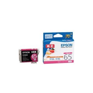（まとめ買い）エプソン EPSON IJインクカートリッジ ICM65 マゼンタ 【×4セット】